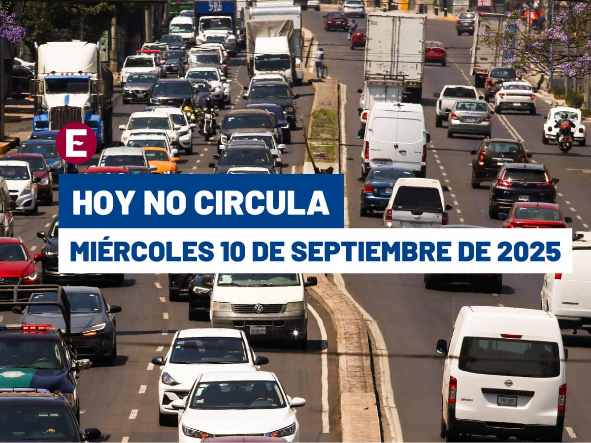 Hoy no Circula del miércoles detiene a estos coches en CDMX y Edomex