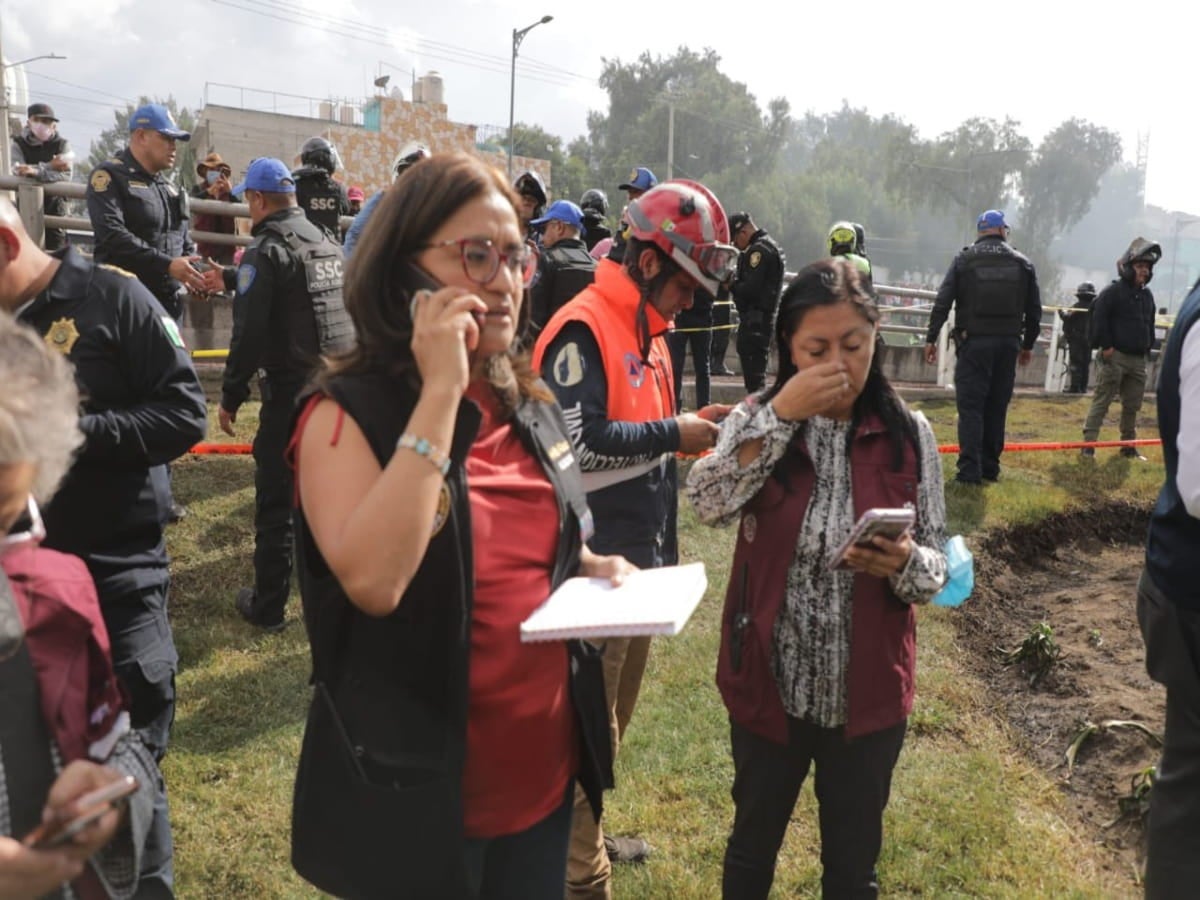 Promete alcaldesa de Iztapalapa atender sin descanso a heridos de explosión