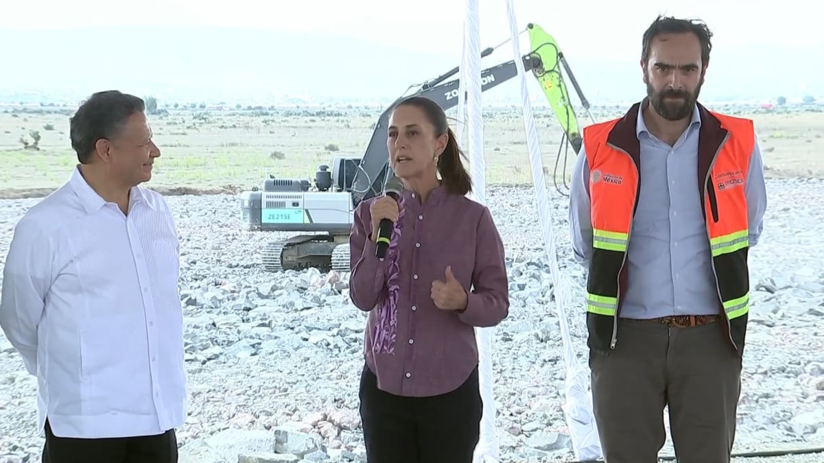 Sheinbaum supervisa obras del Tren México-Pachuca; “le vamos a ganar a AMLO en kilómetros”, dice | El Universal