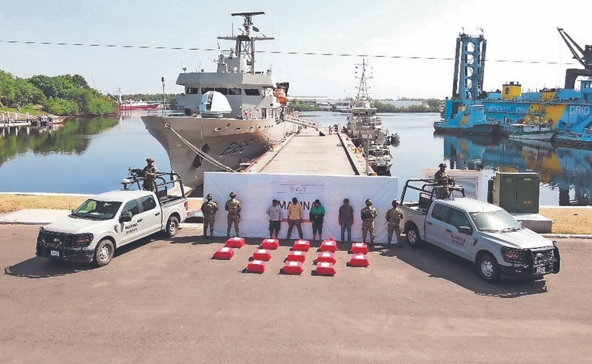 Marina aumenta los arrestos de narcos y decomisos en el mar