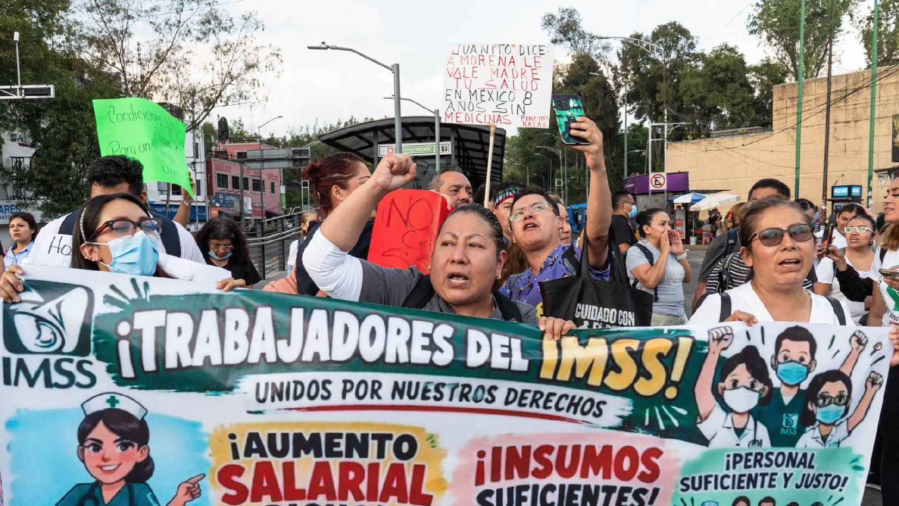 Megamarcha del IMSS: ¿Qué exigen los trabajadores que protestarán este martes?